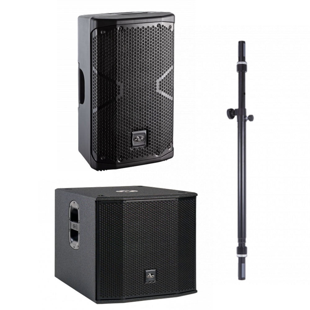 DAS Altea-408A with Altea-S15A Subwoofer, and Pole Mount Bundle-bundle-Hermes Music- Hermes Music